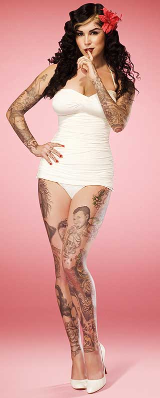 American tattoo artist Kat Von D Kat Von D tattoos Kat Von D Sexy Look 